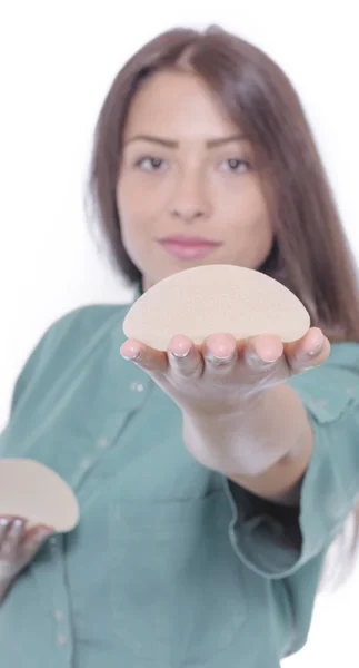 Silicone breast implant — Stock Photo, Image