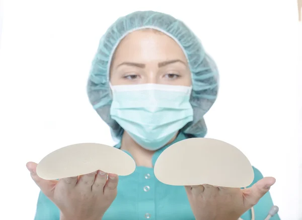 Silicone breast implant — Stock Photo, Image