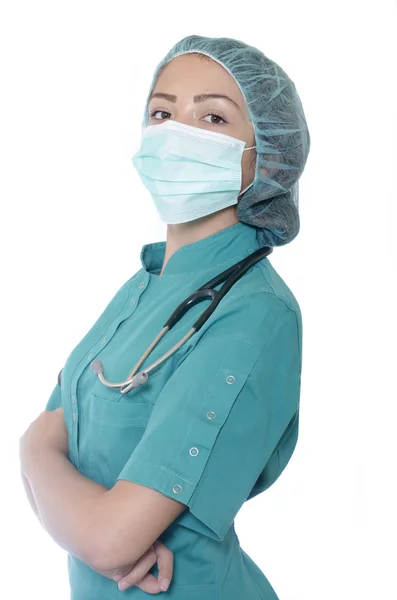Kobieta lekarz lub pielęgniarka kobiece — Zdjęcie stockowe