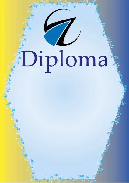 Шаблон Диплома Прикраси Логотипом Транспортної Компанії Ілюстрація — стокове фото