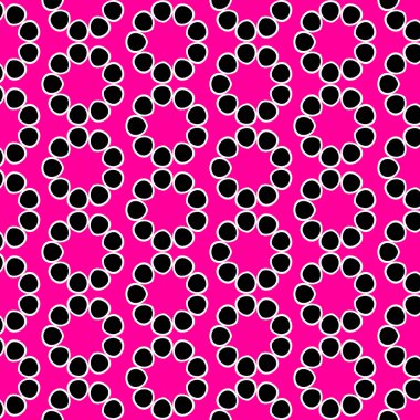 Kusursuz desen, beyaz ve siyah daireler, dairesel süs. Geçmişi ve dokuları için. Görüntü.