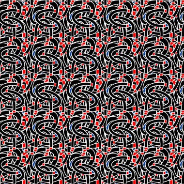 Kusursuz desen, mıknatıs şeklinde parantez, soyutlama. Geçmişi ve dokuları için. Görüntü.