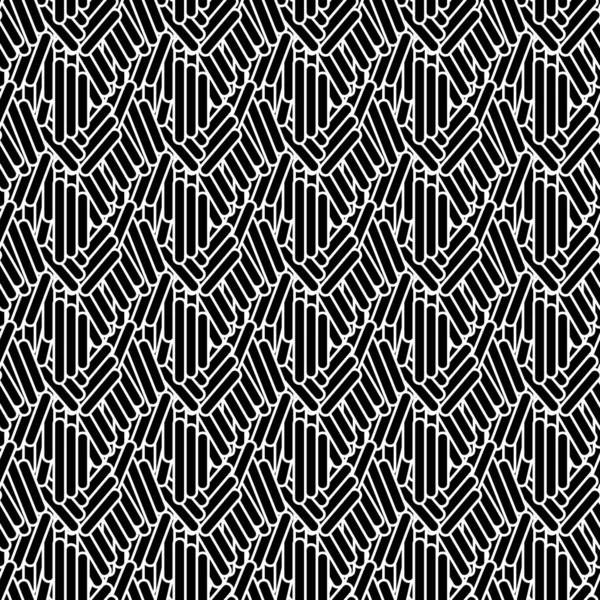 Seamless pattern, abstraction white, black stripes. For backgrounds and textures. Illustration.