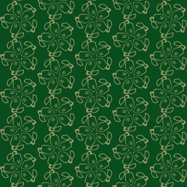 Seamless pattern, pear circular ornament. For backgrounds and textures. Illustration.