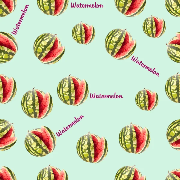 Watermelon Ripe Cut Piece Seamless Pattern Packaging Design Illustration — Stock Photo, Image