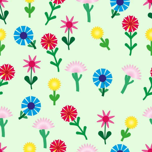 Flores Sem Costura Padrão Para Design Embalagens Texturas Ilustração — Fotografia de Stock