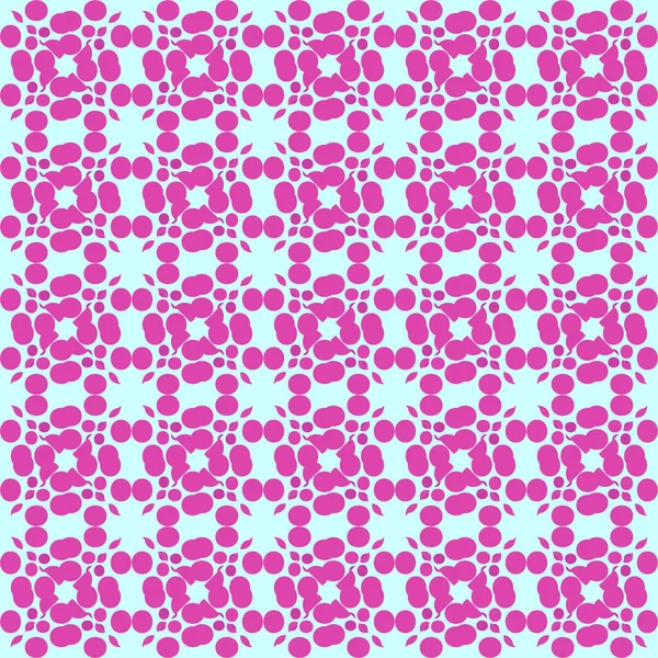 Nahtloses Abstraktes Rosafarbenes Muster Aus Kreisen Und Ovalen Für Hintergründe — Stockfoto