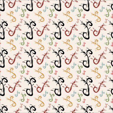 Kusursuz desen, renkli süs dalı. Geçmişi ve dokuları için. Görüntü.