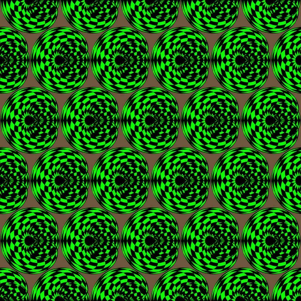 Seamless pattern, green chess pattern. For backgrounds and textures. Illustration.