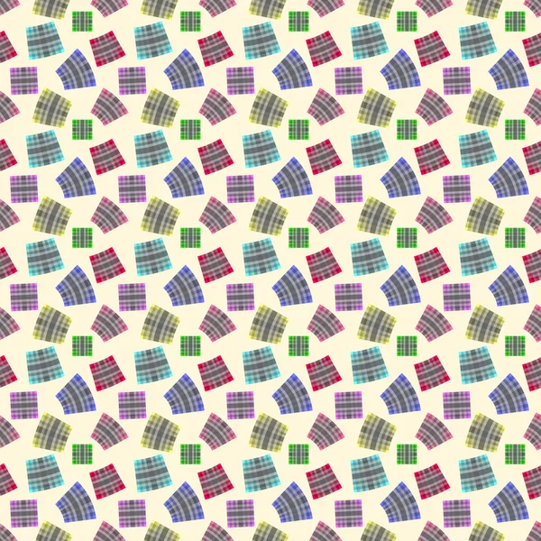 Naadloos Patroon Veelkleurige Ruitjes Voor Achtergronden Texturen Illustratie — Stockfoto