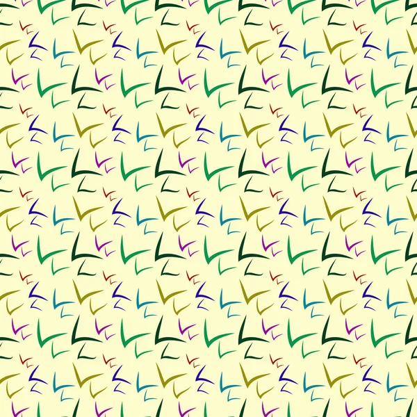 Mehrfarbige Häkchen Nahtloses Muster Für Hintergründe Und Texturen Illustration — Stockfoto
