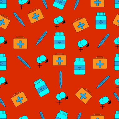 Tıbbi termometre, kusursuz desen. Geçmişi ve dokuları için. Görüntü.