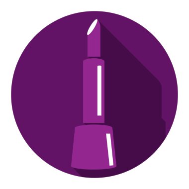 Ruj izi. Kozmetik salonlarının tasarımı için ikon. Görüntü.