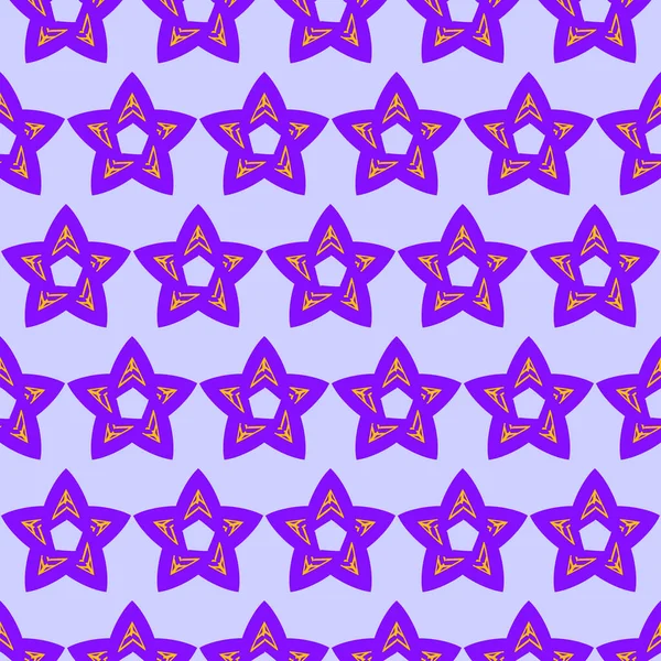 Estrela Lilás Padrão Sem Costura Para Fundos Texturas Ilustração — Fotografia de Stock