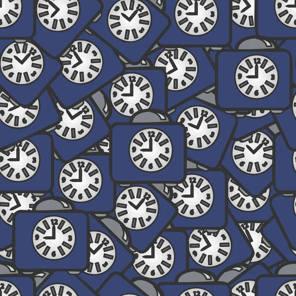 Wecker Abstraktion Nahtloses Muster Für Hintergründe Und Texturen Illustration — Stockfoto