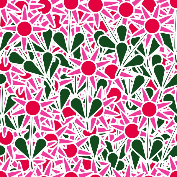 Abstração Flor Rosa Padrão Sem Costura Para Fundos Texturas Ilustração — Fotografia de Stock