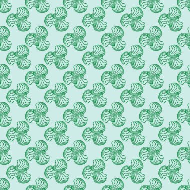 Flower from lines, abstraction. Seamless pattern. For backgrounds and textures. Illustration.