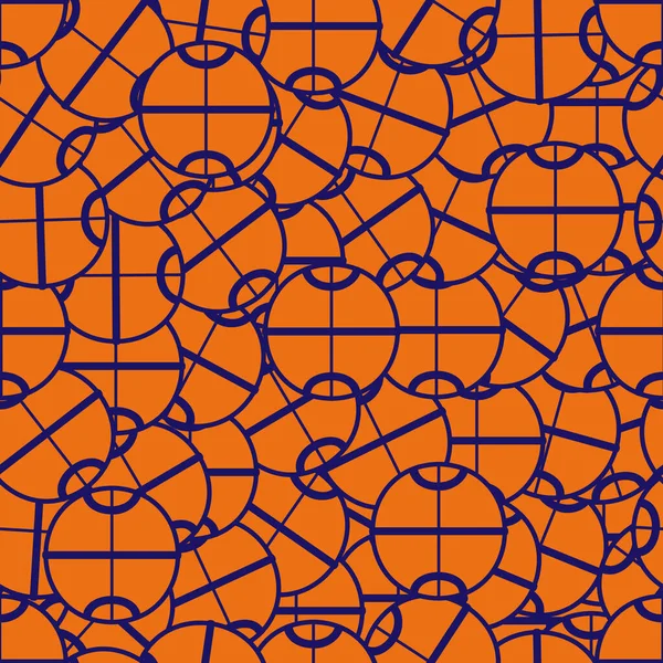 Basketball Abstraktion Nahtloses Muster Für Hintergründe Und Texturen Illustration — Stockfoto