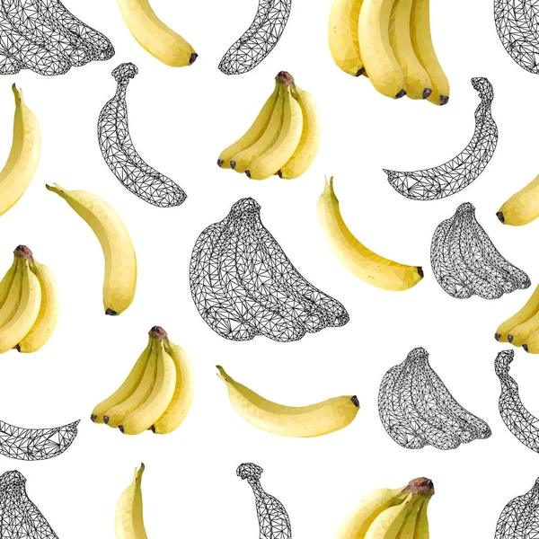 Liniowy Banan Płynny Wzór Tło Fakturę Ilustracja — Zdjęcie stockowe
