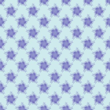 Yıldız şeklinde mavi çizgiler, soyutlama. Kusursuz desen. Geçmişi ve dokuları için. Görüntü.