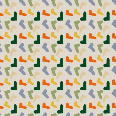 Renkli kalpler, kusursuz desenler. Geçmişi ve dokuları için. Görüntü.