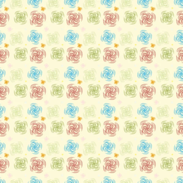 Abstraction Flower Seamless Patterns Backgrounds Textures Illustration — Stok fotoğraf