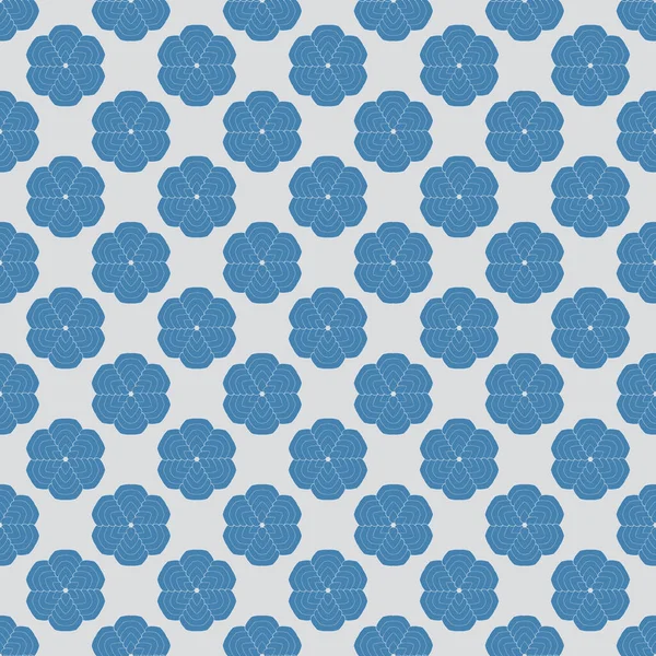 Blaue Blume Abstraktion Nahtloses Muster Für Hintergründe Und Texturen Illustration — Stockfoto