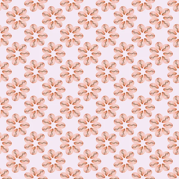 Květina Hvězdy Okvětních Lístcích Bezproblémový Vzorec Pozadí Texturu Ilustrace — Stock fotografie