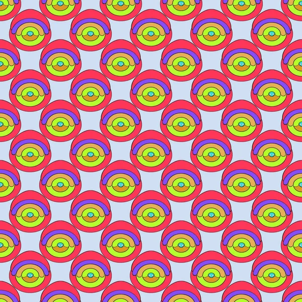 Gekleurde Boog Naadloos Patroon Voor Achtergronden Texturen Illustratie — Stockfoto