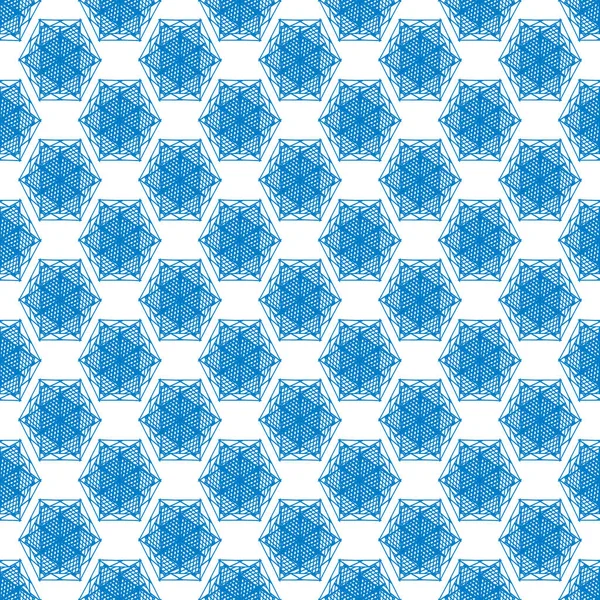 Nahtloser Hintergrund Blaues Polygon Nahtlose Texturen Für Das Design Illustration — Stockfoto