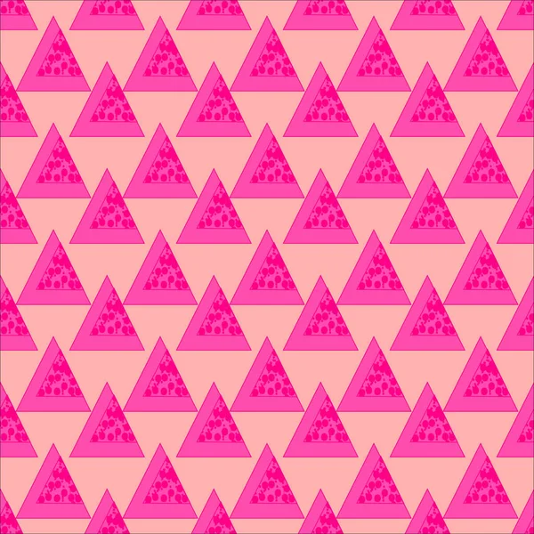 Seamless Background Pink Triangle Seamless Textures Design Illustration — Stock Photo, Image