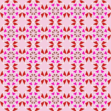 Kusursuz arka plan, dairesel süs üçgenleri. Tasarım için kusursuz dokular. Görüntü.