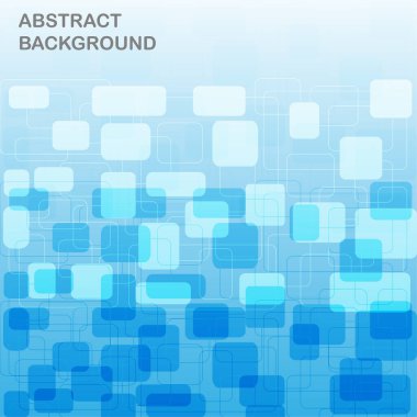 Mavi arkaplanda dikdörtgen desen