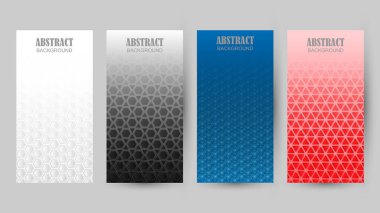 Arka planda farklı renk kalıpları koleksiyonu