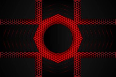 Kırmızı ağda metalik siyah gölge.