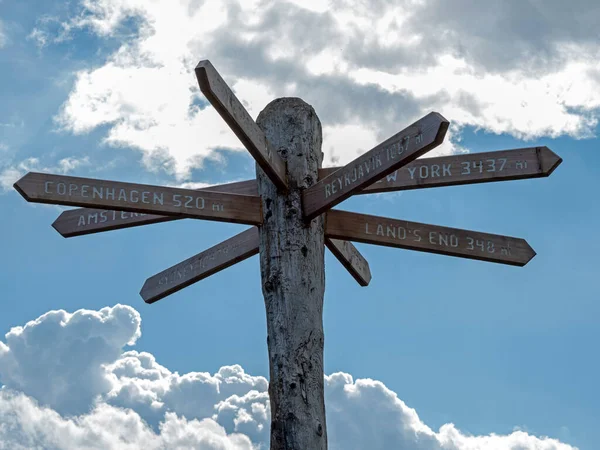 Doğu Yorkshire, İngiltere 'deki Spurn Point' teki işaret direği