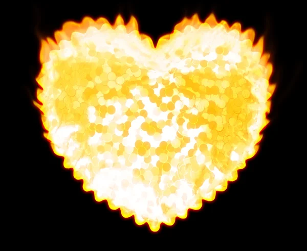 Burning Heart — Stock Photo, Image