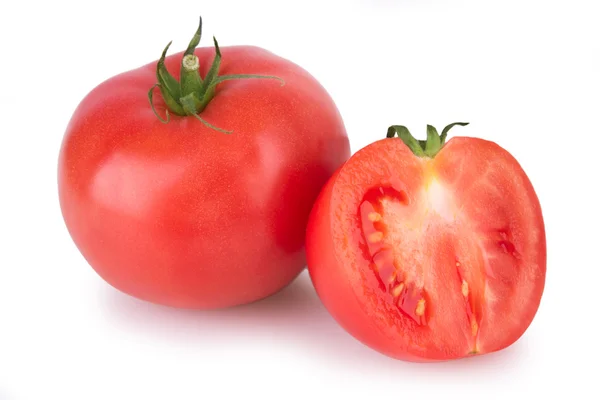 Два стиглих червоного помідора — стокове фото
