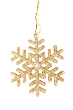 Altın kar tanesi Noel oyuncak