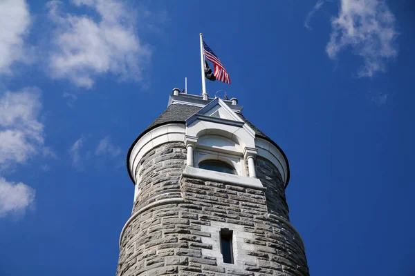 Ιστορικός Πύργος Του Κάστρου Belvedere Στο Central Park Στη Νέα — Φωτογραφία Αρχείου