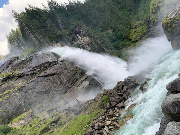 Close Picture Krimml Falls Austria Bottom — Stock Photo, Image