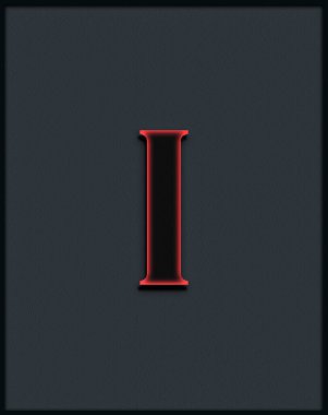 Gri arkaplanda parlayan I harfi.