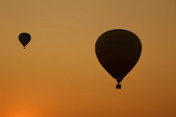 Balon ve gün batımı — Stok fotoğraf