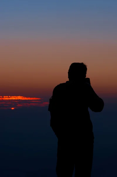 Camarógrafo al atardecer —  Fotos de Stock