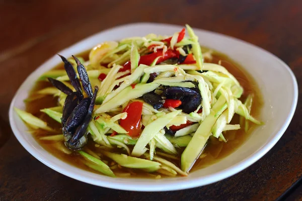 Groene papaja salade — Stockfoto