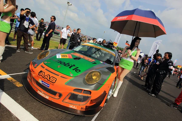 Carro de corrida — Fotografia de Stock