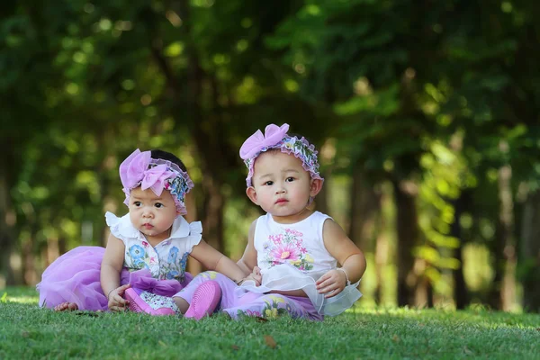 Asijské děti dívky Stock Fotografie