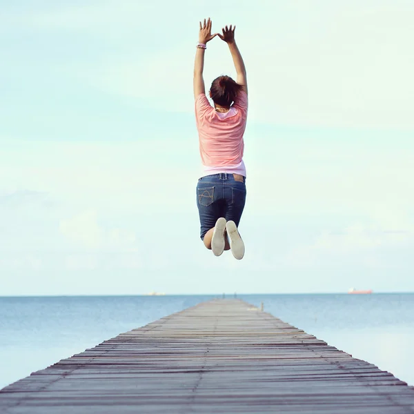 Jump to the freedom — Stock Photo, Image