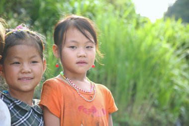 Hmong children clipart