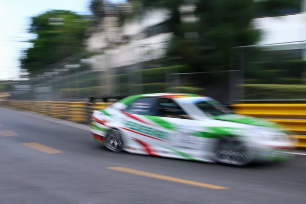 Racecar running on the road — стоковое фото